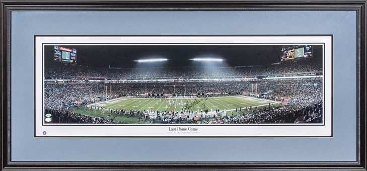 Dan Marino Signed and Framed to 48x22" "Last Home Game" Panoramic Photo (Beckett)
